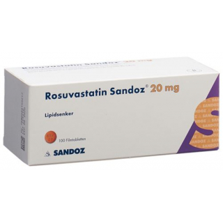 Розувастатин Сандоз 20 мг 100 таблеток покрытых оболочкой