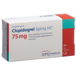 Клопидогрел Спириг 75 мг 84 таблетки покрытые оболочкой