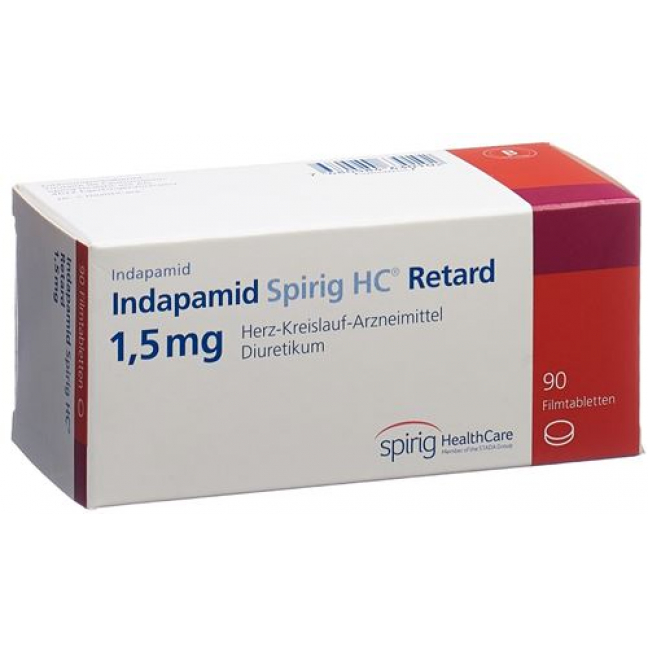 Индапамид Спириг Ретард 1,5 мг 90 таблеток покрытых оболочкой