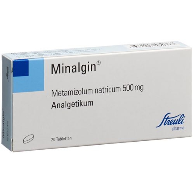 MINALGIN TABL 500 MG OVAL 20 S