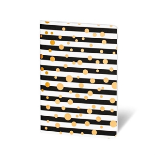 Блокнот Herboristeria Black Lines / Gold Dots А6 бланк