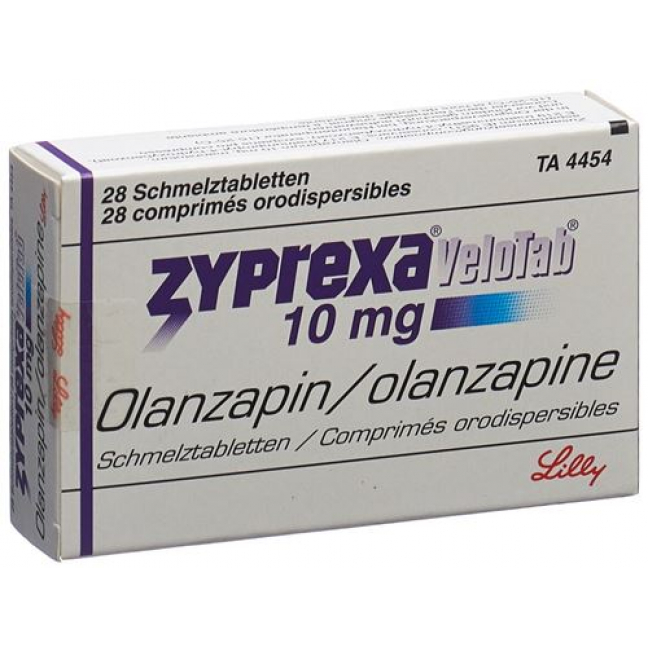 Зипрекса Велотаб 10 мг 28 ородиспергируемых таблеток