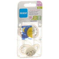 MAM Night Nuggi Silicone 16-36 Month Unisex 2 шт