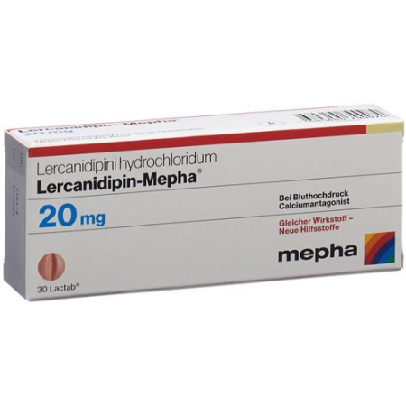 Лерканидипин Мефа 20 мг 30 таблеток покрытых оболочкой