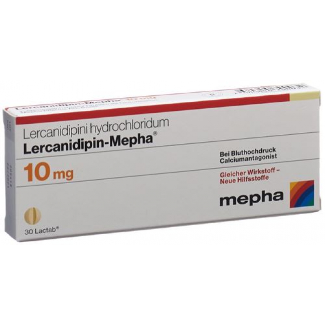 Лерканидипин Мефа 10 мг 100 таблеток покрытых оболочкой