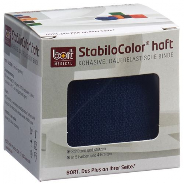 Bort Stabilo Color бинт 6смx5m Kohesiv Blau