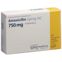 Амоксициллин Спириг 750 мг 20 диспергируемых таблеток