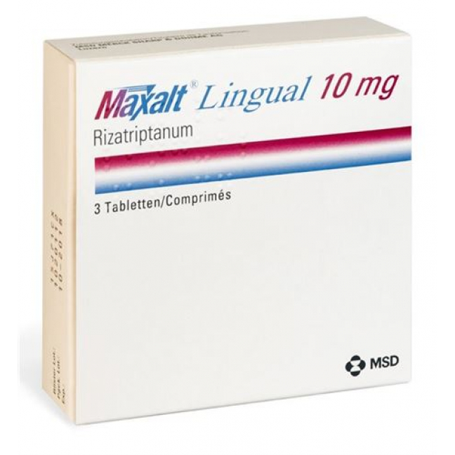 Maxalt Lingual 10 mg 3 tablets