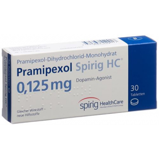 Прамипексол Спириг 0,125 мг 30 таблеток