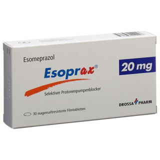 Эзопракс 20 мг 30 таблеток покрытых оболочкой