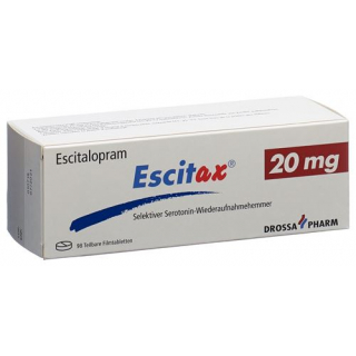 Эсцитакс 20 мг 98 таблеток покрытых оболочкой