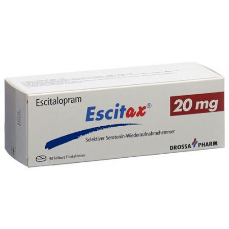 Эсцитакс 20 мг 98 таблеток покрытых оболочкой