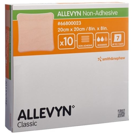 Пов'язка Allevyn неадгезивна для ран 20x20см 10 шт