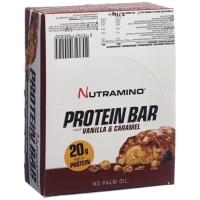 Протеїновий батончик NUTRAMINO Vanilla &amp; Caramel 12 x 64 г