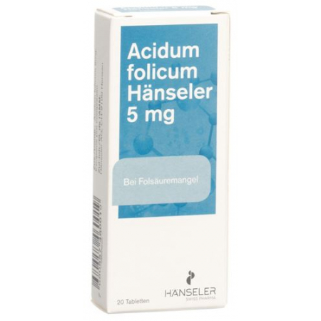 Хензелер Фолиевая кислота  5 мг 20 таблеток