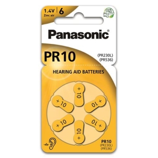 Батарейки для слухових апаратів Panasonic 10 6 шт