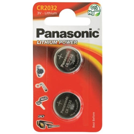 Батарейки Panasonic кнопкові CR2032 2 шт