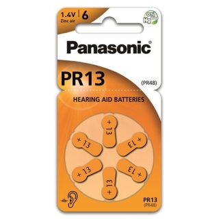 Батарейки для слухових апаратів Panasonic 13 6 шт