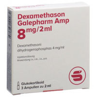 Дексаметазон Галефарм раствор для инъекций 8 мг / 2 мл 3 ампулы по 2 мл