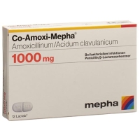 Ко-Амокси Мефа 1000 мг 12 таблеток покрытых оболочкой
