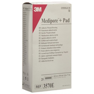 3M Medipore + Pad 10x20см / Wundkissen 5x15.5см 25 штук