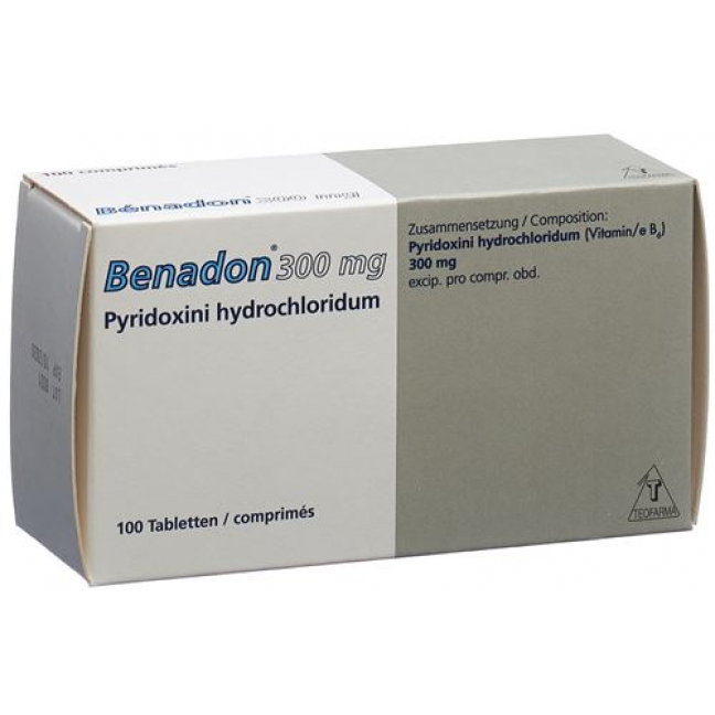 Бенадон 300 мг 100 таблеток