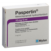 Паспертин раствор для инъекций 10 мг / 2 мл 5 ампул по 2 мл  