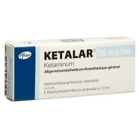 Кеталар 500 мг / 10 мл 5 Х 10 мл раствор для иньекций