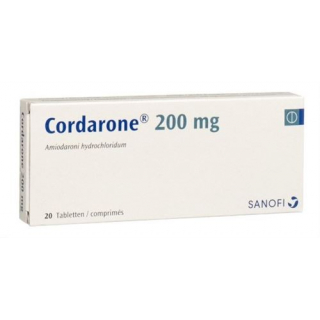 Кордарон 200 мг 20 таблеток 