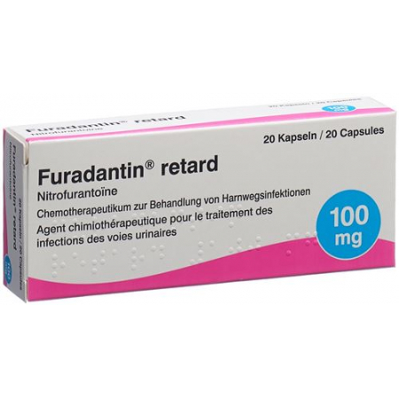 Фурадантин Ретард 100 мг 20 капсул 