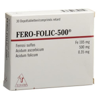 Феро-Фолик 500 мг 30 таблеток пролонгированного действия