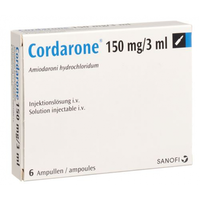 Cordarone 150 mg/3 ml 6 Ampullen 3 ml