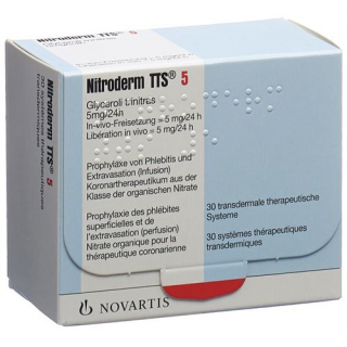 Нитродерм 5 ТТС 5 мг/сут 30 трансдермальных пластырей