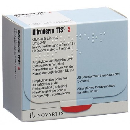 Нитродерм 5 TTC 5 мг/сут 10 трансдермальных пластырей