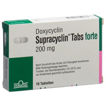 Супрациклин Форте 200 мг 10 таблеток 