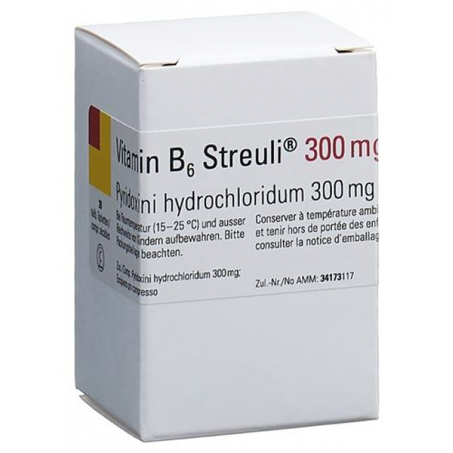 Витамин B6 Штройли 300 мг 20 таблеток