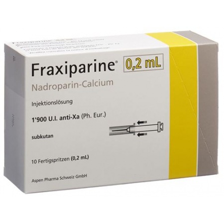 Фраксипарин 0,2 мл 10 предварительно заполненных шприцев по 0,2 мл