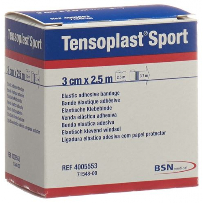 Tensoplast Sport эластичный бинт 3см x 2.5м