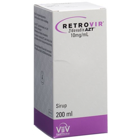 Retrovir AZT 10 mg/ml 200 ml Sirup