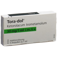 Тора-дол раствор для инъекций 30 мг/мл 5 ампул по 1 мл