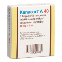 Кенакорт A 40 суспензия для инъекций 40 мг/мл 5 ампул по 1 мл