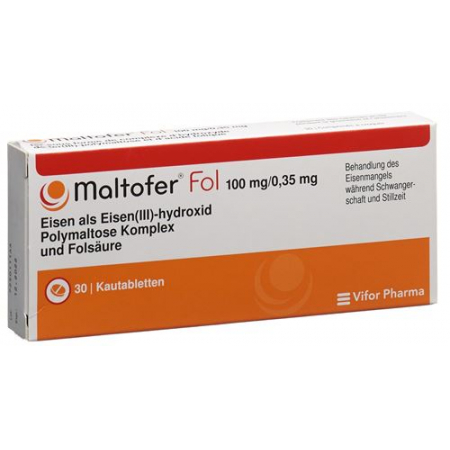 Мальтофер Фол 30 жевательных таблеток