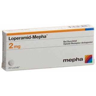 Лоперамид Мефа 2 мг 20 таблеток покрытых оболочкой