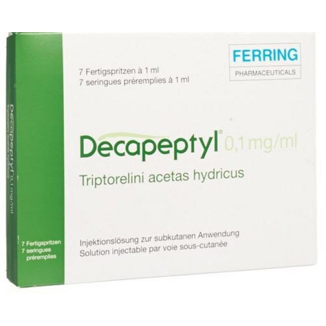 Декапептил 0.1 мг 7 заполненных шприцов