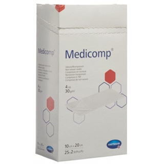 Medicomp Vlieskompressen 10x20см 4-fach 25 пакетиков 2 штуки