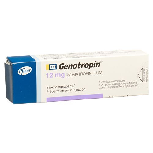 Генотропин сухое вещество 12 мг 1 двухкамерная ампула с растворителем