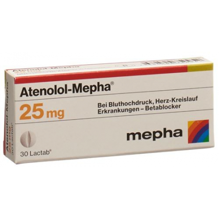 Atenolol Mepha 25 mg 30 Lactabs