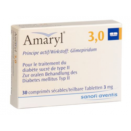 Амарил 3 мг 30 таблеток