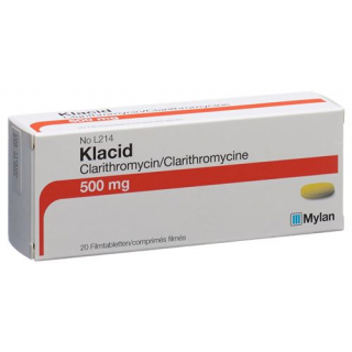 Клацид 500 мг 20 таблеток покрытых оболочкой 