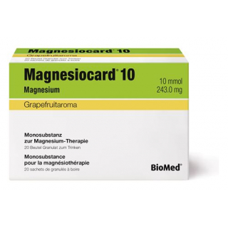 Magnesiocard 10 mmol Grapefruit 20 X 5 g Granulat